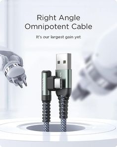 the right angle omnipotent cable it's our largest gain yet