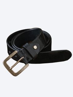 Just take this belt for example, with its luxurious calfskin leather and brass buckle embellishment promising to become a regular, timeless addition to any and every look. Calf Leather Construction Brass Buckle Classic Black Belt With Antique Buckle, Classic Black Belts And Suspenders With Brass Buckle, Classic Black Belt With Brass Buckle, Black Business Belt With Brass Buckle, Black Belt With Brass Buckle For Business, Classic Adjustable Belt With Brass Buckle, Distressed Leather Belt, Leather And Brass, Mens Work Pants