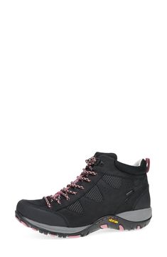 This waterproof hiking boot is designed to keep you moving comfortably across various terrains with a milled nubuck leather upper. Cushioning: absorbs impact and distributes weight for consistent, buoyant comfort under each step 1 1/5" heel 3 1/2" shaft Lace-up style Waterproof 3M Scotchgard™ water- and stain-resistant protection Cushioned EVA footbed with arch support Removable insole Nubuck leather upper/synthetic lining/rubber sole Imported Black Waterproof Lace-up Hiking Boots, Lace-up Hiking Boots With Abzorb Midsole For Outdoor Activities, Breathable Leather Walking Boots, Breathable Leather Boots For Walking, Breathable Leather Boots For Outdoor Activities, Breathable Leather Functional Boots, Functional Breathable Leather Boots, Black Impact Resistant Waterproof Boots For Outdoor, Leather Walking Shoes With Abzorb Midsole For Outdoor Activities