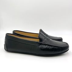 Brand New Driver Club Women's Black Nappa Leather Slip On Moc Penny Driving Loafers / Shoes. Style / Model Number Dc22002. Women's Size 10.5. New To Poshmark? Sign Up Using Invite Code: Tentoday For $10 Off Your Purchase! Box Has Wear. Classic Black Slip-ons For Fall, Black Slip-on Loafers With Leather Footbed, Classic Black Slip-ons With Stitched Sole, Black Boat Shoes With Leather Sole And Round Toe, Black Loafers With Stitched Sole And Round Toe, Black Leather Moccasins For Fall, Black Slip-on Leather Shoes For Business Casual, Black Boat Shoes With Rubber Sole And Round Toe, Black Slip-on Moccasins With Textured Sole