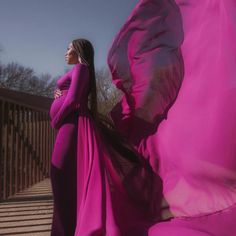 This Gorgeous Gown Is Perfect For A Beach Maternity Photoshoot! I Sadly Didn't Get To Wear This Because My Son Arrived Before The Shoot Was Scheduled. The Last Photo Is The Actual Gown. Very Long Train & A Beautiful Extra Long Sash Included. Brand New, Never Worn, Not Even Tried On. Nwot Congratulations And Have A Beautiful Shoot! Purple Long Sleeve Gown With Sweep Train, Maternity Dresses With Sweep Train, Photoshoot Plus Size, Plus Size Maternity Dress, Maternity Photo Shoot Dress, Maternity Gowns For Photoshoot, Maternity Wedding Dress, Designed Dresses, Classic Gown