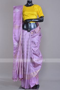 Lavender Saree Contrast Blouse, Saree Contrast Blouse, Lavender Saree, Pink Saree Blouse, Buddha Decor, New Saree Designs, Wedding Saree Blouse, Wedding Saree Blouse Designs