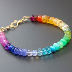 Rainbow Bracelet Precious Gemstone Bracelet Colorful Semi Precious Stack Bracelet Rainbow Gemstone Bracelet Ombre Multi Stone SOLID GOLD 14K (25379 - 3) Multicolor Rondelle Bracelets For Jewelry Making, Handmade Rainbow Rondelle Jewelry, Rainbow Gemstone Beads Bracelets For Jewelry Making, Multicolor Gemstone Beads, Rainbow Bracelet For Jewelry Making, Multicolor Faceted Rondelle Bracelets, Multicolor Gemstone Rondelle Bracelets, Multicolor Gemstone Crystal Bracelet, Elegant Rainbow Bracelets With Round Beads