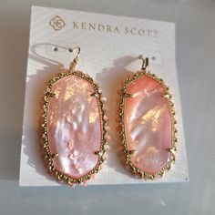 Nwt / Never Worn Kendra Scott Earrings. Really Pretty And Unique. Sold Out On The Ks Website. 14k Gold Plated Over Brass. Will Ship With Care. Luxury Pink Pierced Earrings, Luxury Pink Dangle Earrings, Luxury Pink Jewelry With Matching Earrings, Pink Pierced Jewelry For Formal Occasions, Luxury Handmade Pink Jewelry, Pink Gold Pearl Drop Jewelry, Elegant Rose Gold Beaded Earrings, Elegant Pink Beaded Jewelry, Kendra Scott Earrings