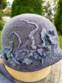 Elegant felt hat. Warm and cozy. 100% merenos wool. Decorated with flowers, Czech beads. The felt hat is not afraid of precipitation and holds its shape well. Size 56-57 Elegant felted hat. Warm and cozy. Decorated with flowers, Czech beads. 100% mereno wool. The felted hat is not afraid of precipitation and holds its shape well. Size 56-57 Felted Hats, Felted Hat, Not Afraid, Felt Hat, Czech Beads, Warm And Cozy, Hats For Women, Caps Hats, Accessories Hats