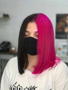 Women Haircut Ideas, 2022 Haircut, Style Of Hair, Witchy Hair, 2022 Hairstyles, Hair Colour Ideas, Pink And Black Hair