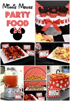 minnie mouse party food and snacks