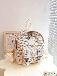 Bird in Bag - Capacity Portable Classic Casual Mini Buckle Decorated Mini Backpack - Perfect for School, College, Elementary School, Middle School, High School Middle School, Mini Mochila, Classic Casual, Classic Backpack, Diy Supplies, School College, Nylon Bag, Bird In Bag, Mini Backpack