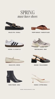 2024 Capsule Wardrobe Shoes, Must Have Shoes, Clothes Capsule Wardrobe, Spring Ootd, Shoes Outfit Fashion, Classy Shoes, Trending Sandals, Fashion Capsule, Inspiration Fashion