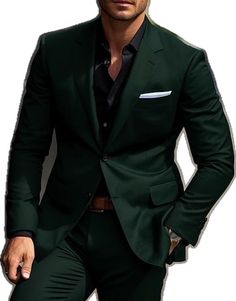 Single Breasted Long Sleeve Sets For Groom, Tailored Wedding Sets With Pockets, Formal Tuxedo Sets, Formal Sets With Notch Lapel And Pockets, Slim Fit Sets With Pockets And Notch Lapel, Tailored Solid Suits For Wedding, Fitted Wedding Suits With Pockets, Tailored Solid Wedding Suits, Tailored Solid Color Wedding Suits