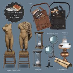 there are many different items that can be found in the game, including statues and lamps