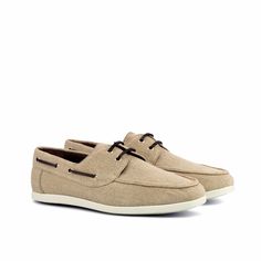 Coveti By You Men's Boat Shoes Beige Mens Boat Shoes Beige boat shoes for men are named for their use by sailors, the boat shoe is also known as a deck shoe . While it was initially made for nautical use, it's a casual style and practical rubber sole made it a hit beyond that. The beige Mens Boat shoes are the perfect shoe to wear during the warm summer months, and their versatility makes them one of the most-loved casual styles available. Mens Boat shoes are the perfect addition to any man’s wa Rubber Boat, Deck Shoes, Classic Boats, Casual Styles, Leather Artisan, Boat Shoe, Shoe Tree, The Boat, Perfect Shoes