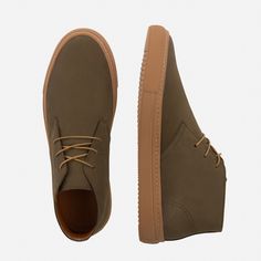 Unique and attractive sneakers. Chukka boots are often worn due to their ease and comfort. So are sneakers, right? So it made sense to us to combine the two styles into the Toledo Chukka Sneakers, an incredible shoe that fits like a glove, supports you for hours on end, and looks amazing in velvety nubuck leather. The unmistakable chukka profile with an ankle length height, three eyelets and a wide open lacing system paired with a solid, reliant, rubber sneaker sole create a unique and attractiv Casual High-top Leather Shoes With Leather Sole, Brown Leather Chukka Boots With Contrast Sole, Casual Ankle Boots With Contrast Sole, Casual Brown High-top Sneakers With Textured Sole, Brown High-top Sneakers With Textured Sole, Brown Suede Everyday Sneakers, Casual Waterproof Boots With Leather Sole And Round Toe, Casual High-top Sneakers With Leather Sole, Casual High-top Suede Boots