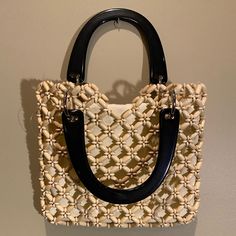 Such A Cute Handbag For The Summer Time! Perfect Size For A Night Out! Never Used, From Nordstrom Everyday Bucket Bag With Pearl Handle, Everyday Use Bucket Bag With Pearl Handle, Summer Cream Bag With Pearl Handle, Cream Bag With Pearl Handle For Summer, Tote Bags With Pearl Handle, Summer Cream Bags With Pearl Handle, Daily Use Tote Bag With Pearl Handle, Everyday Use Bucket Shoulder Bag With Pearl Handle, Everyday Bucket Shoulder Bag With Pearl Handle