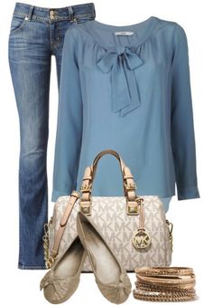 Blue and Gold Michael Kors Bag Outfit, Fall Outfits 2014, Michael Kors Clothes, Cheap Designer Handbags, Michael Kors Outlet, Beautiful Dress Designs, Mk Bags, Over 50 Womens Fashion, Pinterest Fashion