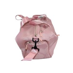 a pink backpack with straps on it