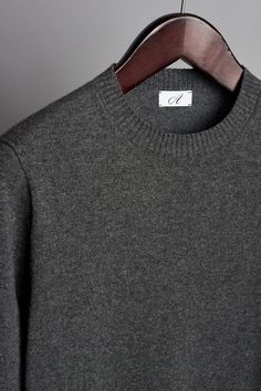 The Oliver is a butter-soft crewneck sweater made from a pure Scottish cashmere. It's extremely soft, incredibly versatile and will bring style and elegance to your everyday wardrobe. Classic Gray Sweater For Everyday, Classic Gray Everyday Sweater, Classic Gray Cashmere Tops, Gray Cashmere Crew Neck Sweater, Classic Gray Soft Knit Sweater, Classic Soft Knit Gray Sweater, Everyday Cashmere Crew Neck Sweater, Everyday Solid Cashmere Sweater, Everyday Cashmere Sweater