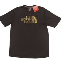 The North Face Mens T-Shirt. Size Sm Color Black North Face On Front Crew Neck Short Sleeve Measurements And Material In Pics Nwt The North Face Crew Neck Top With Letter Print, The North Face Black Crew Neck T-shirt, Black The North Face Crew Neck T-shirt, Black Crew Neck T-shirt By The North Face, The North Face Black Casual T-shirt, Black Casual T-shirt By The North Face, Casual Black The North Face T-shirt, Casual Black T-shirt By The North Face, The North Face Short Sleeve T-shirt With Letter Print