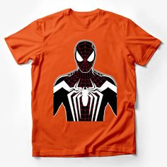 Spider Web Graphic Tee, Red and Black Superhero Shirt, Stylish Unisex Casual Wear Male T-Shirt Custom graphic T-Shirt.Customize your color Superhero Cotton T-shirt With Graphic Print, Red Superhero T-shirt With Short Sleeves, Red Superhero Short Sleeve T-shirt, Red Superhero T-shirt With Character Print, Red Superhero Short Sleeve Top, Superhero Character Print Red T-shirt, Red Superhero Character Print T-shirt, Superhero Crew Neck Pre-shrunk T-shirt, Black Pop Culture Tops With Sublimation Print