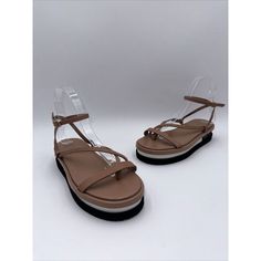 Elevate Your Shoe Game With These Stylish Jimmy Choo Women&Apos;S Brown Pine Flat Sandals. Crafted From High-Quality Leather, These Sandals Feature An Open Toe Design And Ankle Strap With Buckle Closure For A Secure Fit. The Low Heel Style Makes Them Perfect For All-Day Wear While The Solid Pattern And Logo Accents Add A Touch Of Sophistication. These Sandals Are A Must-Have For Any Fashion-Forward Woman And Can Be Dressed Up Or Down To Suit Any Occasion. Whether You&Apos;Re Going For A Gladiato Jimmy Choo Sandals, Jimmy Choo Shoes, Toe Designs, Shoe Game, Solid Pattern, High Quality Leather, Low Heels, Flat Sandals, Shoe Collection