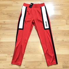 BRAND NEW WITH TAGS FAST SHIPPING Nike Red Casual Sweatpants, Casual Red Nike Sweatpants, Red Joggers With Pockets For Jogging, Red Casual Activewear For Jogging, Casual Red Activewear For Jogging, Casual Red Gym Bottoms, Nike Red Sports Pants, Nike Red Sweatpants For Sports, Nike Red Joggers For Streetwear