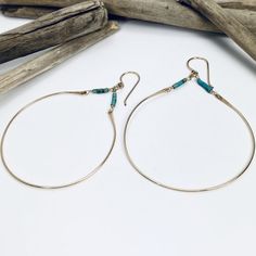 Heishi Hoop Earrings – Laura J, Designs Small Turquoise Hoop Earrings For Everyday, Nickel Free 14k Gold Filled Hoop Earrings, Everyday Turquoise Brass Jewelry, 14k Gold Filled Hoop Earrings With Ear Wire, Everyday Turquoise Hoop Earrings, Turquoise 14k Gold Filled Earrings For Everyday, Everyday Turquoise 14k Gold Filled Earrings, Handmade Adjustable 14k Gold Hoop Earrings, Adjustable Handmade 14k Gold Hoop Earrings