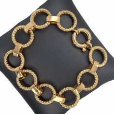 𝓦𝓮𝓵𝓬𝓸𝓶𝓮 𝓽𝓸 𝓛𝓲𝓸𝓷𝓱𝓮𝓪𝓻𝓽 𝓳𝓮𝔀𝓮𝓵𝓻𝔂 𝓢𝓱𝓸𝓹 ♥ Stunning Italian Link Bracelet crafted in High quality 14K Italian Gold. This Gorgeous bracelet is detailed with a Braided and polished interlocking links with oval links in between. Bracelet is made to order in the listed measurements and with a spring ring clasp closure. Please allow 1-4 weeks for delivery. 𝓘𝓽𝓮𝓶 𝓓𝓮𝓽𝓪𝓲𝓵𝓼 ♥ Made to Order ♥ Measurements: ♥ Arrives Gift Ready in a Beautiful Jewelry Box. ♥ *STORE POLICY* We Rope Braid, Box Store, Statement Bracelet, Gorgeous Bracelet, Bracelet Crafts, Custom Necklace, Chain Link Bracelet, Beaded Chain, Spring Rings