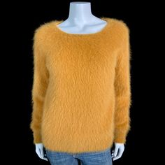 80% Angora Fuzzy Vintage Gold Long-Sleeve Pullover Sweater 36 in bust Angora Sweater, Long Sleeve Pullover Sweater, Yellow Sweater, Sweater Fashion, Pullover Sweater, Vintage Gold, Pullover Sweaters, Long Sleeve, Free Shipping