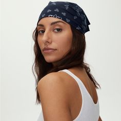 Nwt Tna From Aritzia Seashore Bandana Color: Total Eclipse / Yucca Green Style #: 82303 This Is A Classic Square Bandana With Turned Back Edges. It's Made With Lightweight, Breathable 100% Cotton And Features Custom Spiro Artwork Designed In-House. Casual Bandeau Bandana, Casual Beach Headwrap, Fitted Summer Beach Headwrap, Blue Bandana For Beach And Summer, Summer Beach Bandana Bandeau, Casual Blue Bandana For Summer, Adjustable Casual Headscarf For Beach, Fitted Casual Bandana For Summer, Summer Beach Blue Bandana