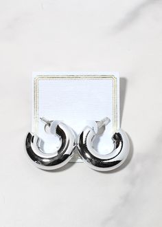 chic hoop earrings to go with any outfits light weight hypoallergenic nickel and lead free