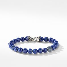 8mm Spiritual Beads Bracelet In Sterling Silver With Lapis And Sapphires Luxury Blue Sterling Silver Beaded Bracelets, Luxury Blue Spiritual Beaded Bracelets, Luxury Lapis Lazuli Bracelet, Formal Adjustable Beaded Bracelets With 8mm Beads, Luxury Hand-strung Beaded Bracelets For Formal Occasions, Luxury Hand-strung Round Bracelet, Formal Single Strand Beaded Bracelet With Round Beads, Luxury Beaded Bracelets With 8mm Beads, Luxury 8mm Beaded Bracelets