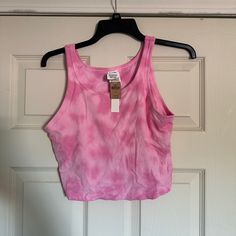 Nwt! I Accept Reasonable Offers! Bundle And Save! I Ship Same Day Or First Thing In The Morning The Next Day! Spring Relaxed Fit Crop Top Tank Top, Pink Relaxed Fit Tank Top For Summer, Pink Relaxed Fit Cotton Tank Top, Relaxed Fit Pink Tank Top For Summer, Pink Relaxed Fit Tank Top For Spring, Pink Relaxed Fit Crop Top For Summer, Relaxed Fit Pink Tank Top For Spring, Casual Pink Tank Crop Top, Casual Pink Cropped Tank Top