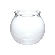 a clear glass jar filled with water on a white background for use as an ornament