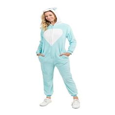 100% Polyester Made In China Zipper Closure Long Sleeves And Legs With Banded Cuffs And Front Zipper Closure. Animal Face On Hood And Print Throughout. Two Front Pockets With Animal Tail On Back. Ultra Soft Fleece Material. Machine Wash Cold, Do Not Bleach, Tumble Dry Low, No Iron. Color: Blue Unicorn Panda Onesie, Adult Onesie Pajamas, Pajama Costume, Animal Onesie, Animal Pajamas, Blue Unicorn, Onesie Pajamas, One Piece Pajamas, Fashion Group