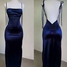 Prom Dress Backless, Navy Blue Prom Dress, Navy Blue Prom, Gorgeous Prom Dresses, Blue Prom Dress, Stunning Prom Dresses, Dress Backless, Prom Dress Inspiration, Cute Prom Dresses