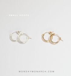 Modern and delicate HOOP earrings ♡ Pretty and sparkly, choose your preferred size and layer it with other pieces from our earring collection for that effortless minimal look! CHOOSE YOUR HOOP SIZE (outer diameter): small = 15mm. medium = 19mm. large = 35 mm. OUR HOOPS SOLD IN PAIRS. MATERIALS * Delicate high quality 2mm hoops in 14k gold filled or sterling silver or 14k solid gold. * NEW ARRIVAL: Small & Medium hoops in SOLID GOLD 14k. * Small+Medium hoops are shown in pic1. Large hoops are 14k Gold Silver Huggie Hoop Earrings, Nickel-free Small Hoop Huggie Earrings In 14k Gold, Hypoallergenic Silver Huggie Earrings In 14k Gold Filled, Everyday 14k Gold Filled White Gold Hoop Earrings, Small Hoop Earrings In 14k White Gold, Dainty Nickel-free Huggie Hoop Earrings, Small Hoop 14k White Gold Earrings, Silver 14k Gold Filled Hoop Jewelry, Classic Silver 14k Gold Filled Hoop Earrings