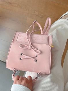 LIZAKOSHT - Preppy Style Korean Sweet Bow Backpack Women Fashion Cute Student Backpacks Versatile Casual Bags Travel size:20*21*8cm Bow Backpack, Women Backpack Fashion, Backpack Women, Student Backpacks, Style Korean, Bags Travel, Travel Size, Casual Bags, Preppy Style