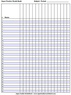 the printable spreadsheet for students to use in their school's classroom