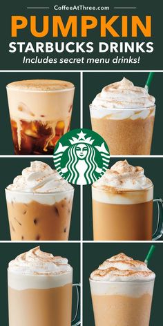 starbucks pumpkin starbucks drinks with instructions to make them