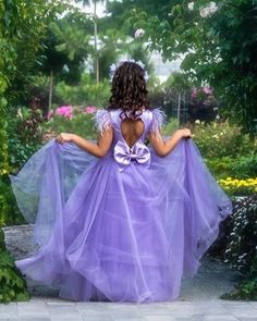 Violet Colour Dress, Purple Flower Girl Dresses, Flower Girl Dresses Long, Violet Colour, Elegant Ball Gowns, Dress With Cap Sleeves, Line Flower, Flower Girl Dresses Tulle, Flower Girl Dress