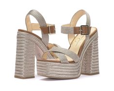 Jessica Simpson Brycen | Zappos.com Pink Platform Sandals, Jessica Simpson Sandals, Fabric Sandals, Chunky Platform Sandals, Tie Up Sandals, Ankle Strap Block Heel, Glitter Sandals, Bootie Sandals, Black Wedge Sandals