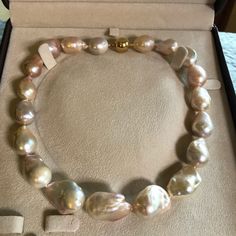 Rinyu Jewelers Jewelry | Baroque Fresh Water Pearl Necklace - Poshmark Dotty Painting, Pearl Clam, Baroque Pearl Jewelry, Baroque Pearls Necklace, Baroque Pearls Jewelry, Tahitian Pearls Jewelry, Natural Pearl Jewelry, Fresh Water Pearl Necklace, Pearl Crafts