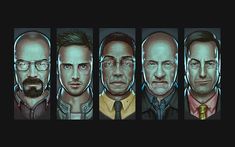 the six faces of walter from breaking bad