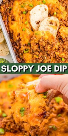 this sloppy joe dip recipe is so easy to make and it's the perfect appetizer