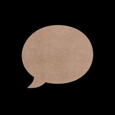 an empty speech bubble on a black background