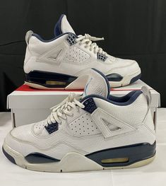 Size 10.5- Air Jordan 4 Retro LS Legend Blue/Columbia 2015 314254-107. Very Good Condition No Box Check pictures for details before buy them, as pre-owned, shoes show some gently marks, scratches or stains. Lightly painted to cover small scratches Jordan 4 Retro, Air Jordan 4 Retro, Air Jordan 4, Shoe Show, Air Jordan, Air Jordans, Columbia, Athletic Shoes, Men's Shoes