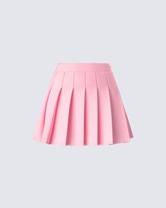 We’re bringing ‘pretty in pink’ to life with this pleated mini skirt 💗 Perfect for letting your feminine side flourish - this look is made from suiting fabric and complete with a high-waisted fit 😚 Skirt Set Outfit, Black Off Shoulder Top, Girly Fits, Skirts Flowy, Pink Pleated Skirt, Future Of Fashion, Vegan Leather Skirt, Welcome To The Future, Pink Mini Skirt