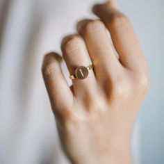 Whether for yourself or for a loved one, keep it subtle and classy with a simple letter representing a first or last name! With our adjustable ring to fit sizes 5 and up, this piece will be a simple elegant addition to your outfit! Materials & Warranty Material: Premium Stainless Steel, 18 Karat Gold Plated Adjustable size | Fits sizes 5 and up Lifetime Warranty against all rust and tarnish Packaging: Nominal Velvet Drawstring Pouch Classic Everyday Initial Ring, Simple Personalized Initial Ring For Everyday, Minimalist Monogram Initial Ring, Gold Minimalist Personalized Initial Ring, Minimalist Personalized Gold Initial Ring, Personalized Gold Initial Ring Minimalist Style, Personalized Gold Minimalist Initial Ring, Minimalist Initials Ring Jewelry, Elegant Everyday Rings With Custom Name