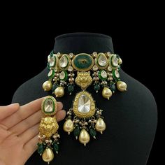 Gorgeous Sabyasachi inspired Gorgeous Necklace with matching earringsSet Eith Semi Precious Stones Strings Highest quality Doublet Stones used. Fine quality and craftsmanship. Perfect for desi weddings. Necklace comes in drawstring cord therefore adjustable Earrings Have Push backs.  Customized orders takes 3 to 4 weeks, depending on piece requirements. The Ombre Designs Jewelry pieces can be customized in accordance with your requirement. Please Email or Whats app on : +91 8448833193 / sonalikamehra [!at] theombredesigns.com Pearl Necklace Indian Jewelry, Pearl Necklace Indian, Maroon Necklace, Sabyasachi Jewellery, Long Silver Earrings, Blue Moissanite, Indian Necklace, Diamond Choker, Bollywood Jewelry