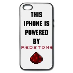 this iphone is powered by redstonee phone case for the iphone 4 / 4s